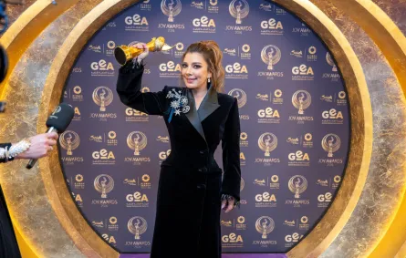 أصالة من حفل جوائز صناع الترفية 2026 Joy Awards- الصورة من المركز الإعلامي لـ  مجموعة MBC