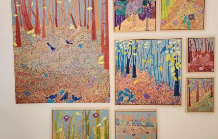 من أعمال الفنانة سيرين خليفة