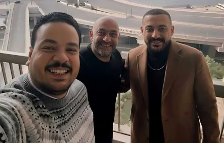 مصطفى غريب ودياب والمخرج إسلام خيري- الصورة من حساب المخرج إسلام خيري بإنستغرام