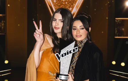 رحمة رياض وجودي شاهين من حلقة التتويج - الصورة من حساب رحمة رياض على الفيس بوك