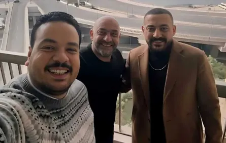 مصطفى غريب ودياب والمخرج إسلام خيري- الصورة من حساب المخرج إسلام خيري بإنستغرام