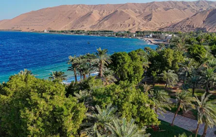 واجهة بحرية بمنطقة تبوك شمال غربي السعودية