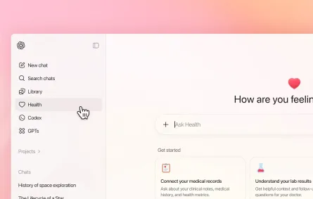 أوبن إيه آي تطلق ChatGPT Health - الصورة من الموقع الرسمي لشركة openai