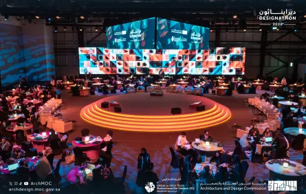 ختام النسخة الرابعة من تحدي "ديزايناثون". الصورة من الحساب الرسمي لهيئة فنون العمارة والتصميم على منصة x