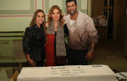 محمد سامي ويسرا والمنتجة مها سليم - الصورة من حساب محمد سامي على إنستغرام