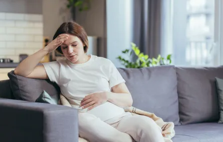 صورة حامل تشعر بالتعب