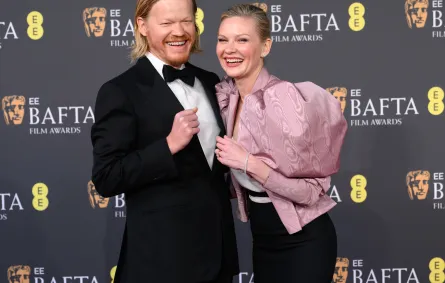  Jesse Plemons and Kirsten Dunst جيسي بليمونز وكريستين دانست من حفل توزيع جوائز بافتا 2026 - مصدر الصورة: Karwai Tang/WireImage