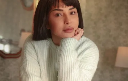 ماغي بوغصن في كواليس مسلسل بالحرام - الصورة من صفحتها على انستغرام