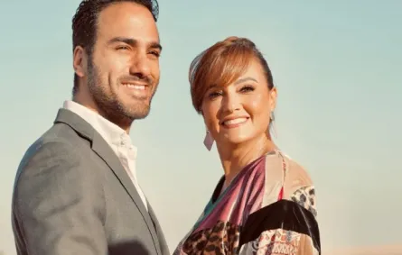 بشرى وخالد حميدة- الصورة من حساب بشرى على إنستغرام