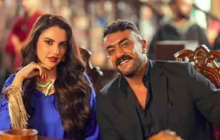 احمد العوضي ودرة - الصورة من صفحة درة على فيس بوك