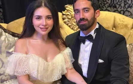 مي عز الدين وزوجها - الصورة من حساب مي عز الدين على انستغرام