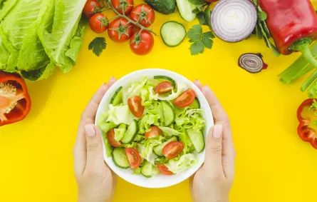 الطبق المثالي نصفه خضروات -المصدر freepik