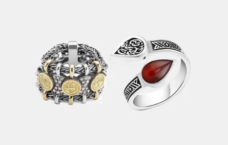 خواتم بنقشات رمضانية 