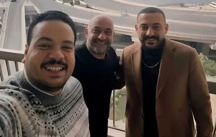 مصطفى غريب ودياب والمخرج إسلام خيري- الصورة من حساب المخرج إسلام خيري بإنستغرام