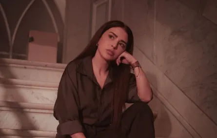 ماغي بوغصن من كواليس مسلسل بالحرام - الصورة من صفحتها على انستغرام