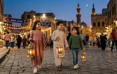 صورة 3 أطفال في طريقهم