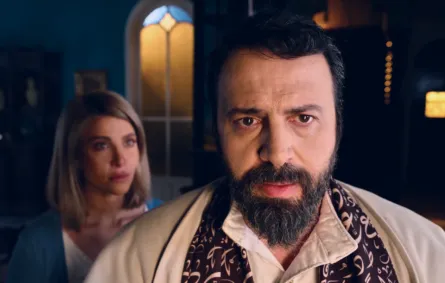 تيم حسن ونور علي في مسلسل مولانا - الصورة من شاشة عرض المسلسل