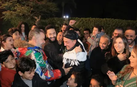 أبطال مسلسل المداح فى آخر يوم تصوير