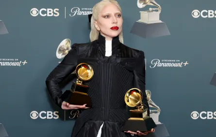 ليدي غاغا Lady Gaga في حفل غرامي 2026 في كاليفورنيا. مصدر الصورة GETTY IMAGES NORTH AMERICA / Getty Images via AFP