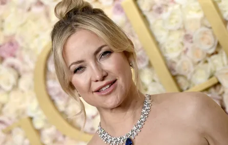 النجمة كيت هدسون في حفل غولدن غلوب 2025(مصدر الصورة: Kevin Mazur/Getty Images)