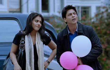 شاروخان وكاجول في فيلم اسمي خان. الصورة من موسوعة IMDB