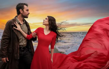 بوستر مسلسل Taşacak Bu Deniz - الصورة من حساب المنصة العارضة على انستغرام