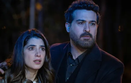 كارمن بصيبص ومحمود نصر من أحداث المسلسل - الصورة سكرين شوت من الحلقة