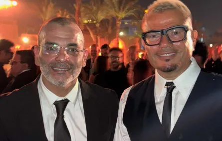 عمرو دياب وايمن بهجت قمر من الحفل