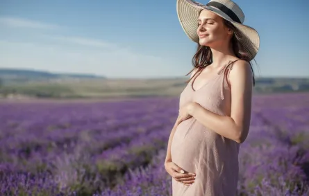 صورة لحامل تتعرض للشمس