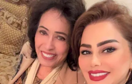 فاطمة الطباخ وحياة الفهد -الصورة خاصة من فاطمة الطباخ