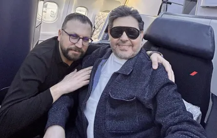 هاني شاكر ومدير أعماله خضر عكنان- الصورة من صفحة خضر عكنان على إنستغرام