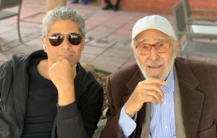أحمد أبوزهرة برفقة والده- الصورة من صفحته على فيسبوك