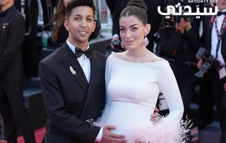 ليلى أحمد زاهر وهشام جمال من افتتاح مهرجان كان السينمائي 2026. الصورة خاصة بسيدتي من تصوير جيمي أبو نكد