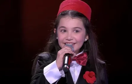 إيمليا من برنامج ذا فويس كيدز- الصورة من شاشة عرض البرنامج