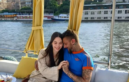 أحمد الفيشاوي برفقة كاميلا فيونا - الصورة من حسابه على انستغرام