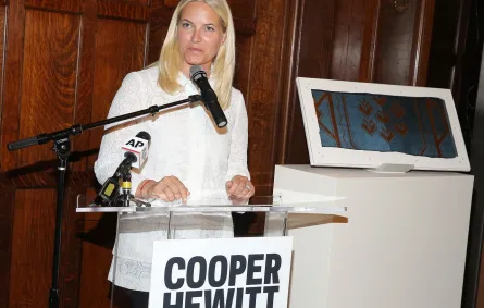 الأميرة ميت ماريت في مدينة نيويورك (Crown Princess Mette-Marit in New York City). مصدر الصورة: Jemal Countess/Getty Images/AFP