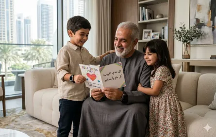 صورة  بطاقة للجد