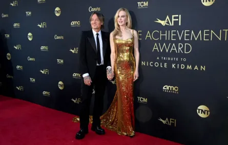 كيث أوربان ونيكول كيدمان في مسرح دولبي في لوس أنجلوس، كاليفورنيا (Keith Urban and Nicole Kidman at Dolby Theatre in Los Angeles, California). مصدر الصورة: Jon Kopaloff/Getty Images for AFI/AFP