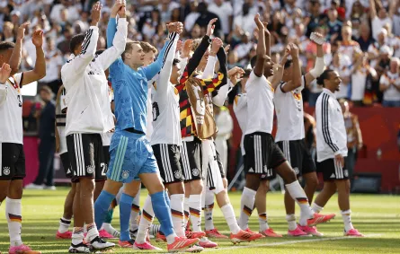 أعلنت ألمانيا عن نفسها كمرشح قوي للفوز بمونديال 2026 (مصدر الصورة: Photo by MICHAEL REAVES / GETTY IMAGES NORTH AMERICA / GETTY IMAGES VIA AFP)