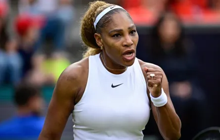 سيرينا ويليامز في بطولة برلين المفتوحة للتنس للسيدات (Serena Williams at the WTA500 Berlin Tennis Open tournament in Berlin). مصدر الصورة: Tobias SCHWARZ / AFP