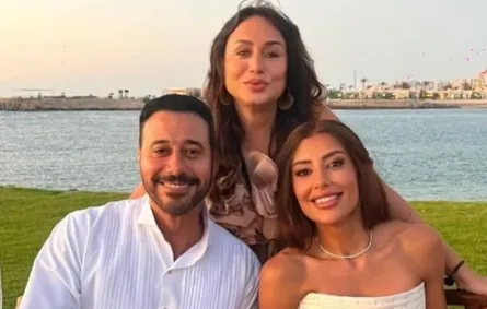 أحمد السعدني وزوجته وإنجي علي- الصورة من حساب إنجي على إنستغرام