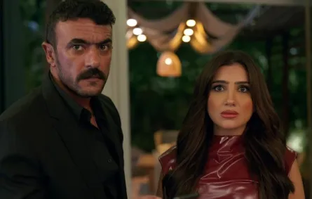 أحمد العوضي ومي عمر من إعلان فيلم شمشون ودليلة- الصورة لقطة من الشاشة