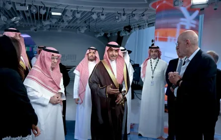 وزير الإعلام السعودي يزور المقر الجديد للمجموعة السعودية للأبحاث والإعلام واستوديوهات "شبكة الشرق" في مركز الملك عبدالله المالي (كافد)