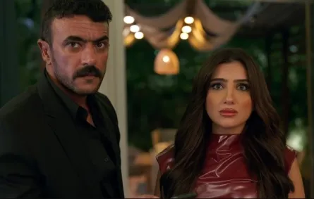 أحمد العوضي ومي عمر من إعلان فيلم شمشون ودليلة- الصورة لقطة من الشاشة