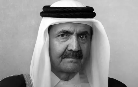 الشيخ حمد بن خليفة آل ثاني- الصورة من حساب الفنانة هدية سعيد على الانستغرام