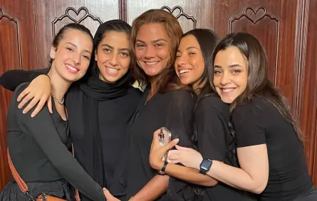 بطلات مسلسل أندر إيدج- الصورة من حساب جيسيكا حسام الدين على إنستغرام