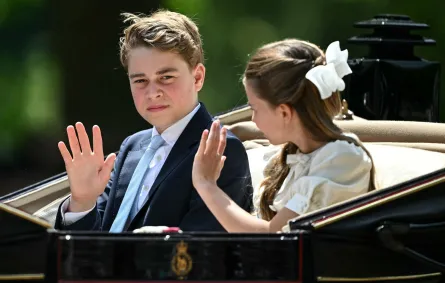 الأمير جورج في Trooping the Colour. مصدر الصورة: JUSTIN TALLIS / AFP