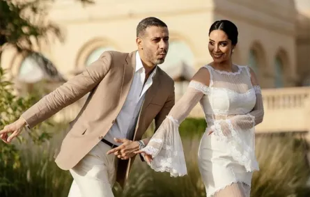 محمد فراج وبسنت شوقي - الصورة من حساب الفنانة بسنت شوقي على الفيسبوك
