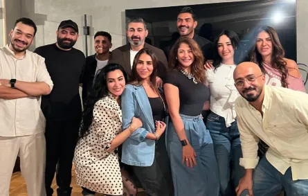 أسرة مسلسل القناع- الصورة من حساب ياسر جلال على إنستغرام