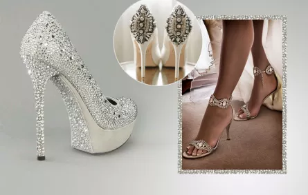 المجوهرات تزّين حذاء زفافك!